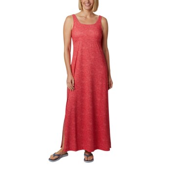 Columbia PFG Freezer Maxi, Vestidos Rojos Para Mujer | 739615-CHT